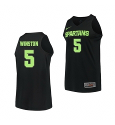 Michigan State Spartans Cassius Winston Black Replica Men'S Jersey Michigan State Spartans Cassius Winston Black Replica Men'S Jersey