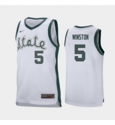 Michigan State Spartans Cassius Winston White Retro Replica Men'S Jersey Michigan State Spartans Cassius Winston White Retro Replica Men'S Jersey