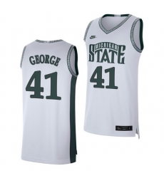 Michigan State Spartans Conner George White Retro Limited Men'S Jersey Michigan State Spartans Conner George White Retro Limited Men'S Jersey
