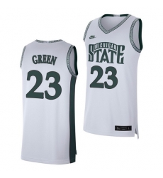 Michigan State Spartans Draymond Green White Retro Limited Men'S Jersey 0 Michigan State Spartans Draymond Green White Retro Limited Men'S Jersey 0