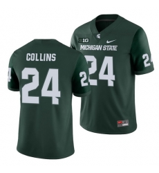 Michigan State Spartans Elijah Collins Green College Football Michigan State Spartans Jersey Michigan State Spartans Elijah Collins Green College Football Michigan State Spartans Jersey
