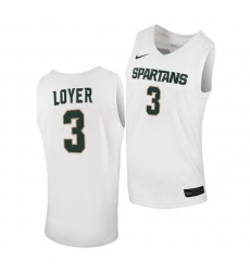 Michigan State Spartans Foster Loyer White Replica Men Jersey Michigan State Spartans Foster Loyer White Replica Men Jersey