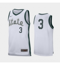 Michigan State Spartans Foster Loyer White Retro Performance Men'S Jersey Michigan State Spartans Foster Loyer White Retro Performance Men'S Jersey