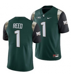 Michigan State Spartans Jayden Reed Green College Football Men Jersey Michigan State Spartans Jayden Reed Green College Football Men Jersey
