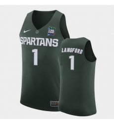 Michigan State Spartans Joshua Langford Green 2019 Final Four Men'S Jersey Michigan State Spartans Joshua Langford Green 2019 Final Four Men'S Jersey