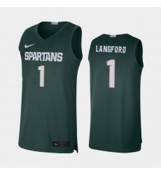 Michigan State Spartans Joshua Langford Green Limited Men'S Jersey Michigan State Spartans Joshua Langford Green Limited Men'S Jersey