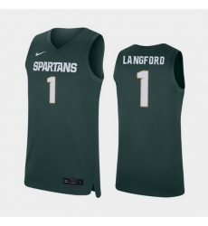 Michigan State Spartans Joshua Langford Green Replica Men'S Jersey Michigan State Spartans Joshua Langford Green Replica Men'S Jersey