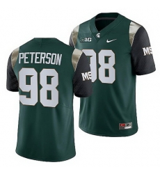 Michigan State Spartans Julian Peterson Green College Football Men Jersey Michigan State Spartans Julian Peterson Green College Football Men Jersey