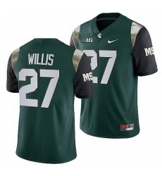 Michigan State Spartans Khari Willis Green College Football Men Jersey Michigan State Spartans Khari Willis Green College Football Men Jersey