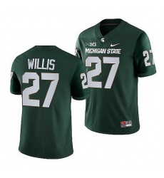 Michigan State Spartans Khari Willis Green College Football Nfl Game Jersey Michigan State Spartans Khari Willis Green College Football Nfl Game Jersey