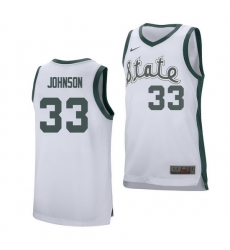 Michigan State Spartans Magic Johnson White College Basketball Men'S Jersey Michigan State Spartans Magic Johnson White College Basketball Men'S Jersey