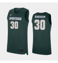 Michigan State Spartans Marcus Bingham Jr. Green Replica Men'S Jersey Michigan State Spartans Marcus Bingham Jr. Green Replica Men'S Jersey