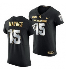 Michigan State Spartans Trae Waynes Golden Edition Nfl Limited Black Jersey Michigan State Spartans Trae Waynes Golden Edition Nfl Limited Black Jersey