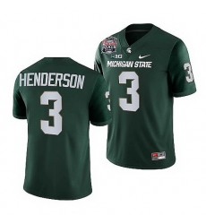 Michigan State Spartans Xavier Henderson Green 2021 Peach Bowl College Football Playoff Jersey Michigan State Spartans Xavier Henderson Green 2021 Peach Bowl College Football Playoff Jersey