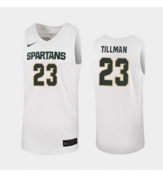 Michigan State Spartans Xavier Tillman White Replica Men'S Jersey Michigan State Spartans Xavier Tillman White Replica Men'S Jersey
