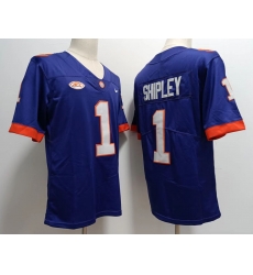 Men Clemson Tigers #1 Will Shipley College Purple Football Game Jersey Men Clemson Tigers #1 Will Shipley College Purple Football Game Jersey