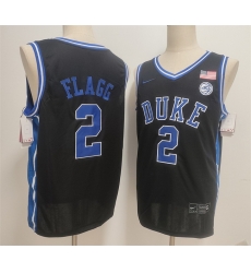 Men Duke Blue Devils 2 Cooper Flagg Black Stitched Basketball Jersey