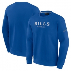 Men Fanatics Royal Buffalo Bills Elements Unlimited Fleece Pullover Sweatshirt