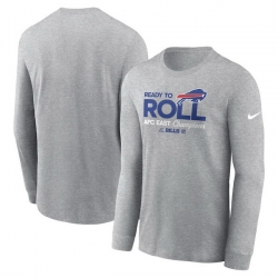 Men Nike Heather Gray Buffalo Bills 2024 Afc East Division Champions Locker Room Trophy Collection Long Sleeve T Shirt