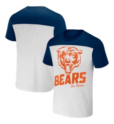 Men Chicago Bears Cream Navy X Darius Rucker Collection Colorblocked T Shirt Men Chicago Bears Cream Navy X Darius Rucker Collection Colorblocked T Shirt