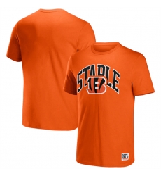 Men Cincinnati Bengals X Staple Orange Logo Lockup T Shirt Men Cincinnati Bengals X Staple Orange Logo Lockup T Shirt