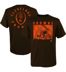 Men Cleveland Browns Brown Preschool Liquid Camo Logo T Shirt Men Cleveland Browns Brown Preschool Liquid Camo Logo T Shirt