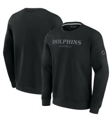 Men Fanatics Black Miami Dolphins Elements Unlimited Fleece Pullover Sweatshirt Men Fanatics Black Miami Dolphins Elements Unlimited Fleece Pullover Sweatshirt