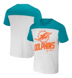Men Miami Dolphins Cream Aqua X Darius Rucker Collection Colorblocked T Shirt Men Miami Dolphins Cream Aqua X Darius Rucker Collection Colorblocked T Shirt
