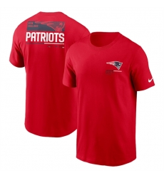 Men New England Patriots Red Team Incline T Shirt Men New England Patriots Red Team Incline T Shirt