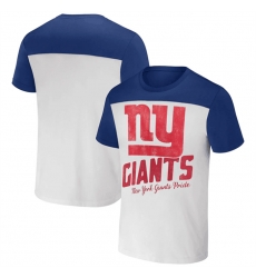 Men New York Giants Cream Royal X Darius Rucker Collection Colorblocked T Shirt Men New York Giants Cream Royal X Darius Rucker Collection Colorblocked T Shirt