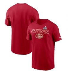 Men San Francisco 49ers Scarlet Super Bowl LVIII Local T Shirt Men San Francisco 49ers Scarlet Super Bowl LVIII Local T Shirt