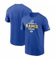 Men Los Angeles Rams Blue 2024 Playoffs T Shirt Men Los Angeles Rams Blue 2024 Playoffs T Shirt