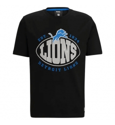 Men Detroit Lions Black BOSS X Trap T Shirt Men Detroit Lions Black BOSS X Trap T Shirt