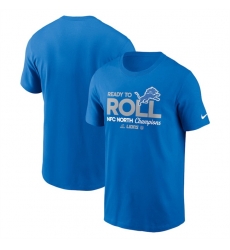 Men Detroit Lions Blue 2024 NFC North Champions Locker Room Trophy Collection T Shirt Men Detroit Lions Blue 2024 NFC North Champions Locker Room Trophy Collection T Shirt
