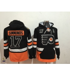 Men's Philadelphia Flyers 17 Wayne Simmonds Black Stitched Hoody Men's Philadelphia Flyers 17 Wayne Simmonds Black Stitched Hoody