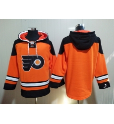 Men's Philadelphia Flyers Blank Orange Ageless Must-Have Lace-Up Pullover Hoodie Men's Philadelphia Flyers Blank Orange Ageless Must-Have Lace-Up Pullover Hoodie