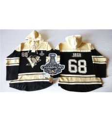 Men Pittsburgh Penguins 68 Jaromir Jagr Black Sawyer Hooded Sweatshirt 2017 Stanley Cup Finals Champions Stitched NHL Jersey Men Pittsburgh Penguins 68 Jaromir Jagr Black Sawyer Hooded Sweatshirt 2017 Stanley Cup Finals Champions Stitched NHL Jersey