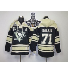 Men Pittsburgh Penguins 71 Evgeni Malkin Black Sawyer Hooded Sweatshirt 2016 Stanley Cup Champions Stitched NHL Jersey Men Pittsburgh Penguins 71 Evgeni Malkin Black Sawyer Hooded Sweatshirt 2016 Stanley Cup Champions Stitched NHL Jersey