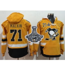 Men Pittsburgh Penguins 71 Evgeni Malkin Gold Sawyer Hooded Sweatshirt 2017 Stadium Series Stanley Cup Finals Champions Stitched NHL Jersey Men Pittsburgh Penguins 71 Evgeni Malkin Gold Sawyer Hooded Sweatshirt 2017 Stadium Series Stanley Cup Finals Champions Stitched NHL Jersey
