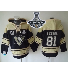 Men Pittsburgh Penguins 81 Phil Kessel Black Sawyer Hooded Sweatshirt 2017 Stanley Cup Finals Champions Stitched NHL Jersey Men Pittsburgh Penguins 81 Phil Kessel Black Sawyer Hooded Sweatshirt 2017 Stanley Cup Finals Champions Stitched NHL Jersey