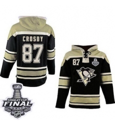 Men Pittsburgh Penguins 87 Sidney Crosby Black Sawyer Hooded Sweatshirt 2017 Stanley Cup Final Patch Stitched NHL Jersey Men Pittsburgh Penguins 87 Sidney Crosby Black Sawyer Hooded Sweatshirt 2017 Stanley Cup Final Patch Stitched NHL Jersey