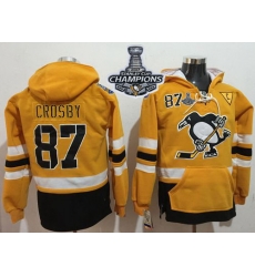 Men Pittsburgh Penguins 87 Sidney Crosby Gold Sawyer Hooded Sweatshirt 2017 Stadium Series Stanley Cup Finals Champions Stitched NHL Jersey Men Pittsburgh Penguins 87 Sidney Crosby Gold Sawyer Hooded Sweatshirt 2017 Stadium Series Stanley Cup Finals Champions Stitched NHL Jersey