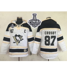 Men Pittsburgh Penguins 87 Sidney Crosby White Sawyer Hooded Sweatshirt 2017 Stanley Cup Final Patch Stitched NHL Jersey Men Pittsburgh Penguins 87 Sidney Crosby White Sawyer Hooded Sweatshirt 2017 Stanley Cup Final Patch Stitched NHL Jersey