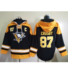 Men Pittsburgh Penguins Sidney Crosby 87 Black Stitched NHL Hoodie Men Pittsburgh Penguins Sidney Crosby 87 Black Stitched NHL Hoodie