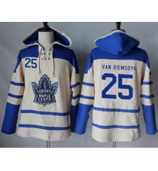 Men Toronto Maple Leafs 25 James Van Riemsdyk Cream Sawyer Hooded Sweatshirt Stitched NHL Jersey Men Toronto Maple Leafs 25 James Van Riemsdyk Cream Sawyer Hooded Sweatshirt Stitched NHL Jersey