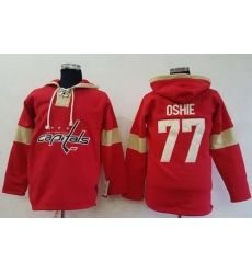 Men Washington Capitals 77 T J Oshie Red Pullover Hoodie Stitched NHL Jersey Men Washington Capitals 77 T J Oshie Red Pullover Hoodie Stitched NHL Jersey