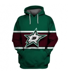 Men Dallas Stars Green Wine All Stitched Hooded Sweatshirt Men Dallas Stars Green Wine All Stitched Hooded Sweatshirt
