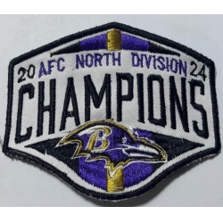 2024 AFC Baltimore Ravens NFL North DIVISION CHAMPIONS Patch Biaog