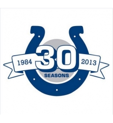 Stitched Indianapolis Colts 30th Anniversary Jersey Patch Stitched Indianapolis Colts 30th Anniversary Jersey Patch