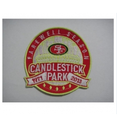 Stitched NFL San Francisco 49ers Candlestick Park Farewell Season Patch Stitched NFL San Francisco 49ers Candlestick Park Farewell Season Patch